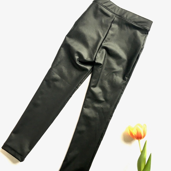 Mini me! NWOT faux leather skinny leggings - Picture 3 of 8